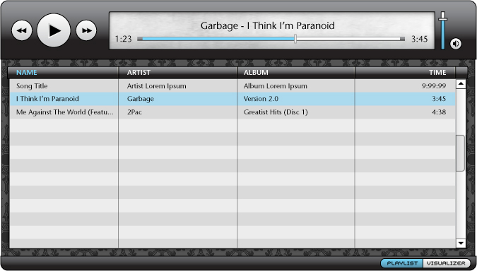 Playlist View